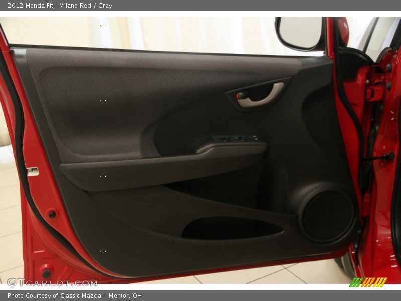 Milano Red / Gray 2012 Honda Fit