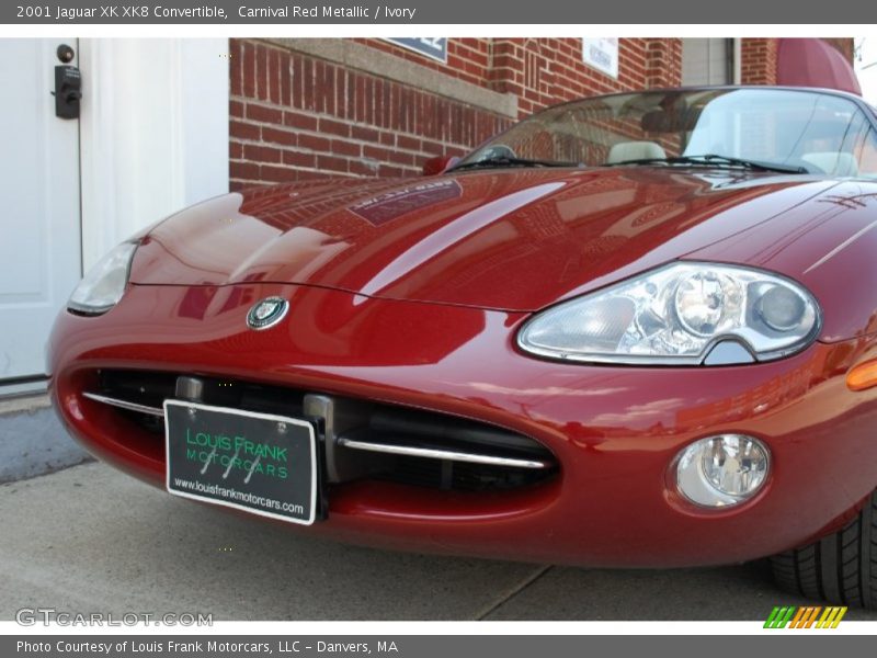 Carnival Red Metallic / Ivory 2001 Jaguar XK XK8 Convertible