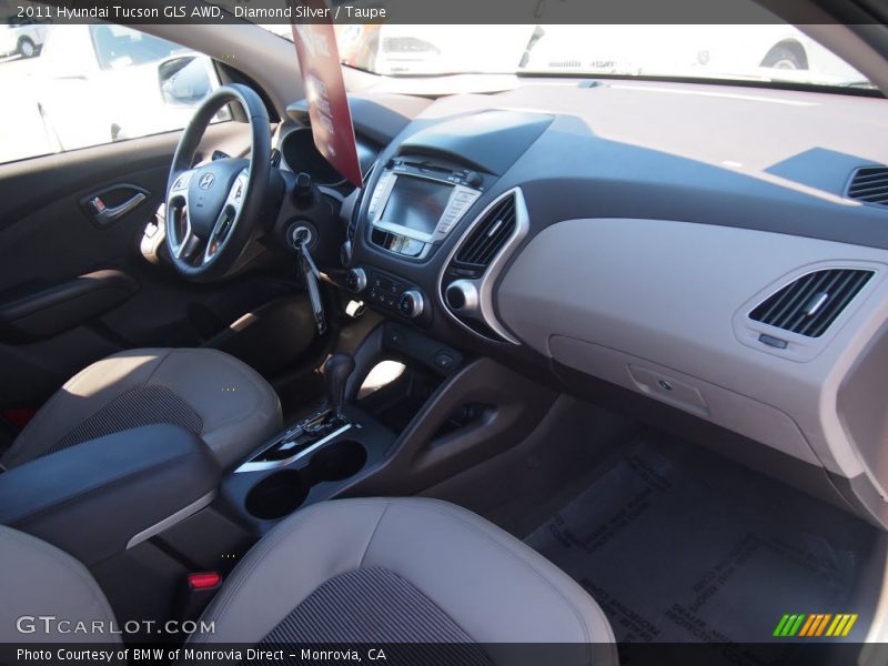 Diamond Silver / Taupe 2011 Hyundai Tucson GLS AWD