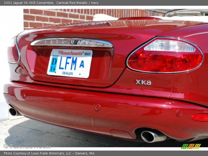 Carnival Red Metallic / Ivory 2001 Jaguar XK XK8 Convertible