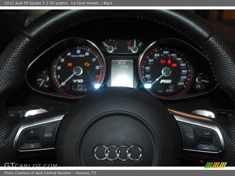 Ice Silver Metallic / Black 2012 Audi R8 Spyder 5.2 FSI quattro