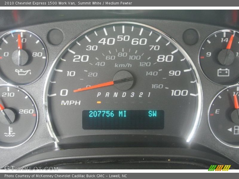 Summit White / Medium Pewter 2010 Chevrolet Express 1500 Work Van