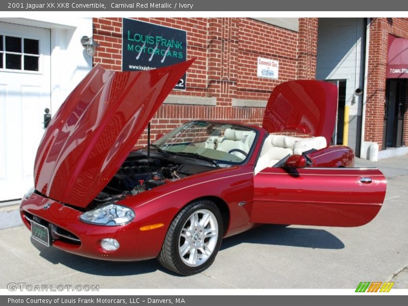 Carnival Red Metallic / Ivory 2001 Jaguar XK XK8 Convertible