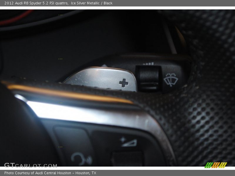 Ice Silver Metallic / Black 2012 Audi R8 Spyder 5.2 FSI quattro