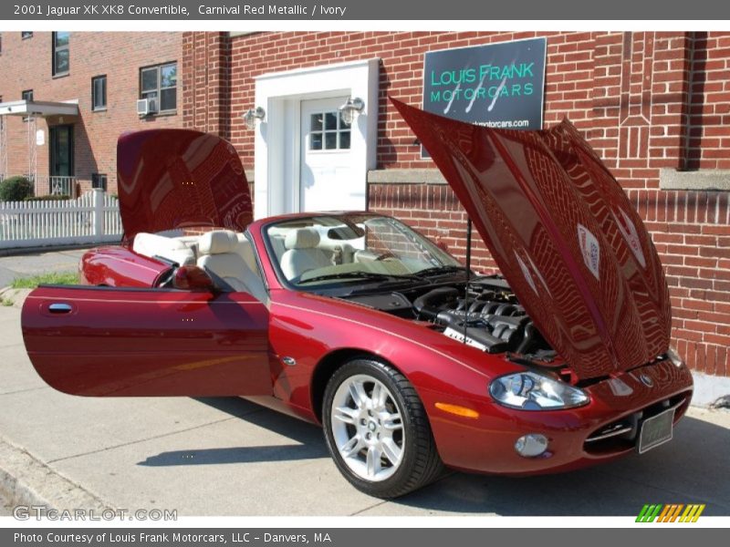 Carnival Red Metallic / Ivory 2001 Jaguar XK XK8 Convertible