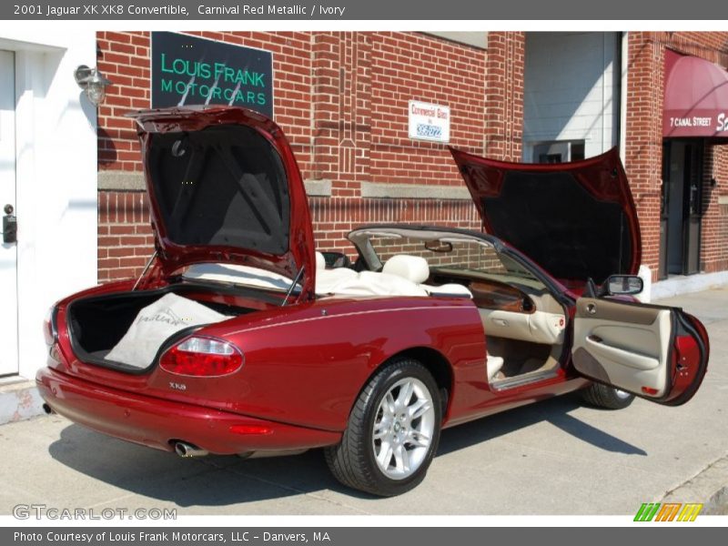 Carnival Red Metallic / Ivory 2001 Jaguar XK XK8 Convertible