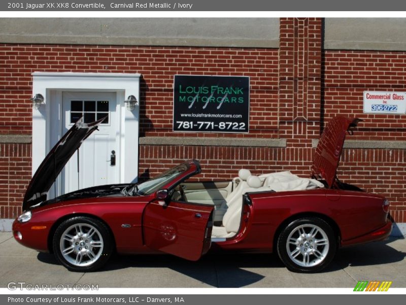 Carnival Red Metallic / Ivory 2001 Jaguar XK XK8 Convertible