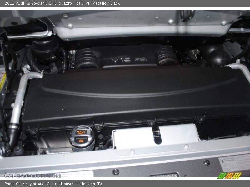 Ice Silver Metallic / Black 2012 Audi R8 Spyder 5.2 FSI quattro