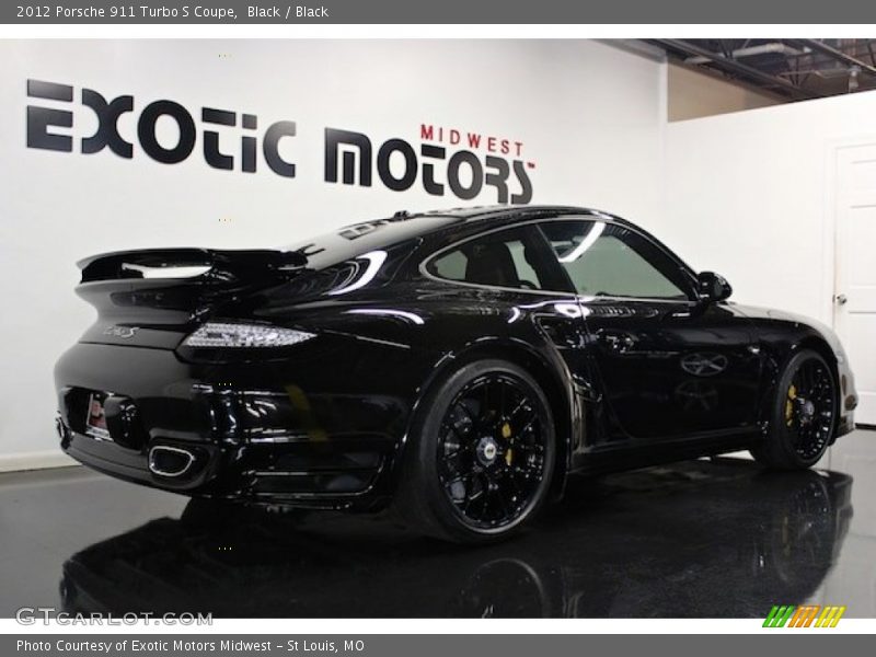 Black / Black 2012 Porsche 911 Turbo S Coupe