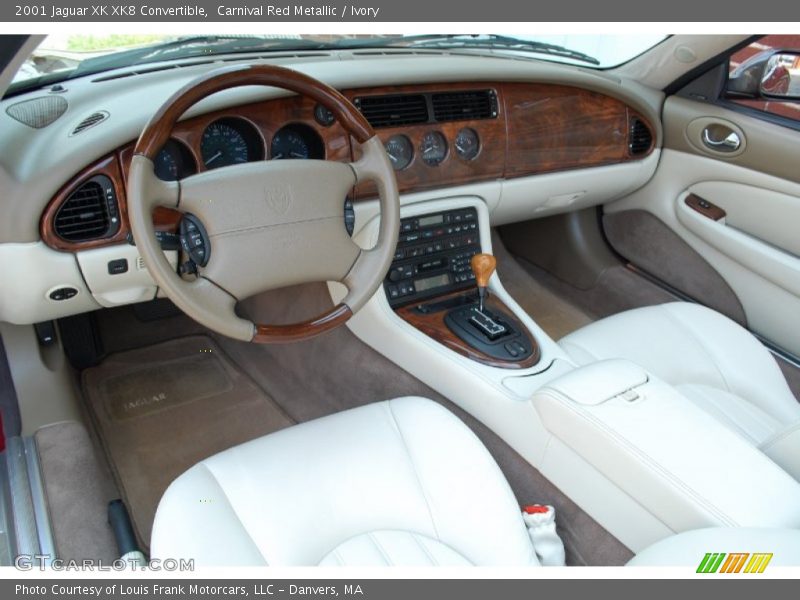 Carnival Red Metallic / Ivory 2001 Jaguar XK XK8 Convertible