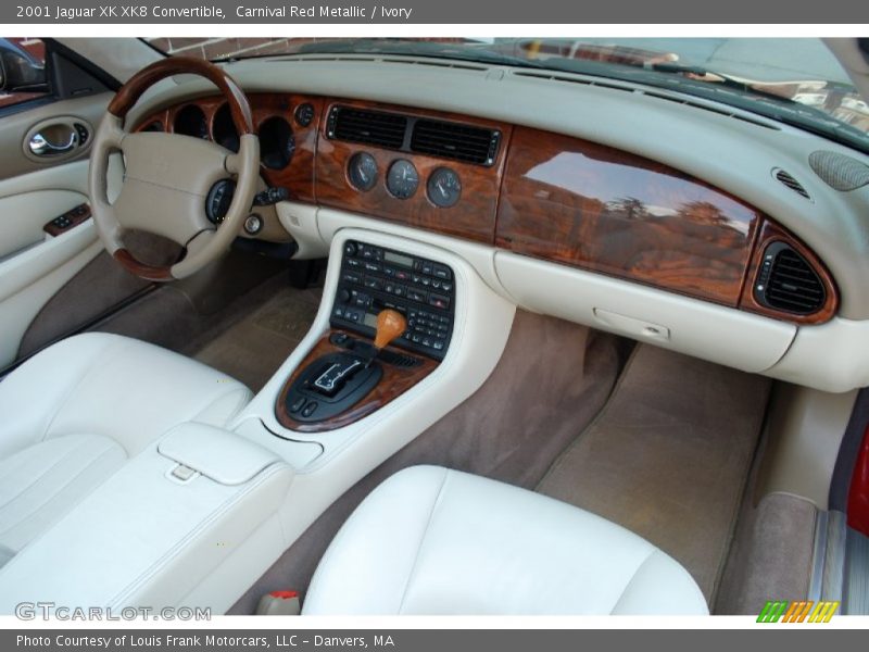 Carnival Red Metallic / Ivory 2001 Jaguar XK XK8 Convertible