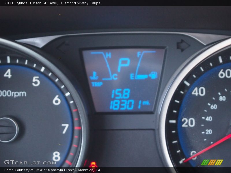 Diamond Silver / Taupe 2011 Hyundai Tucson GLS AWD