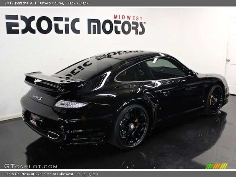 Black / Black 2012 Porsche 911 Turbo S Coupe