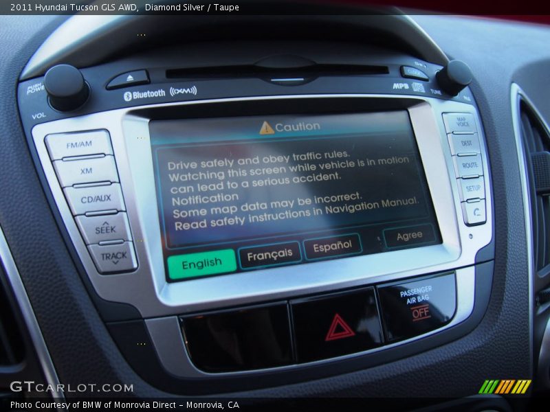 Diamond Silver / Taupe 2011 Hyundai Tucson GLS AWD