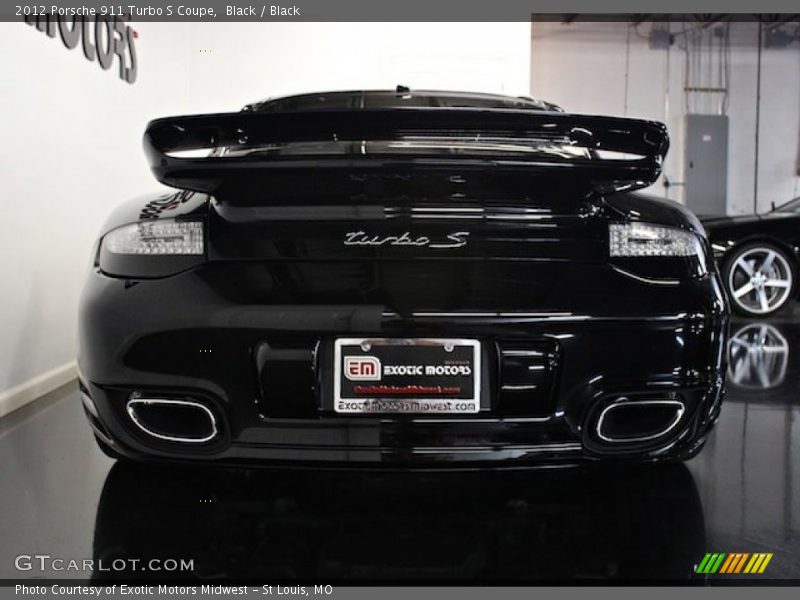 Black / Black 2012 Porsche 911 Turbo S Coupe
