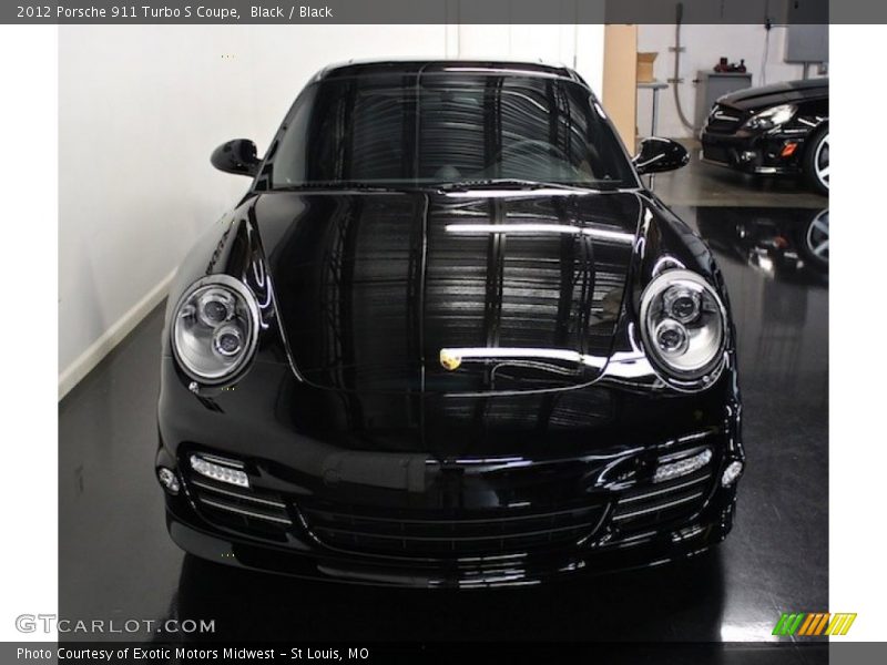 Black / Black 2012 Porsche 911 Turbo S Coupe