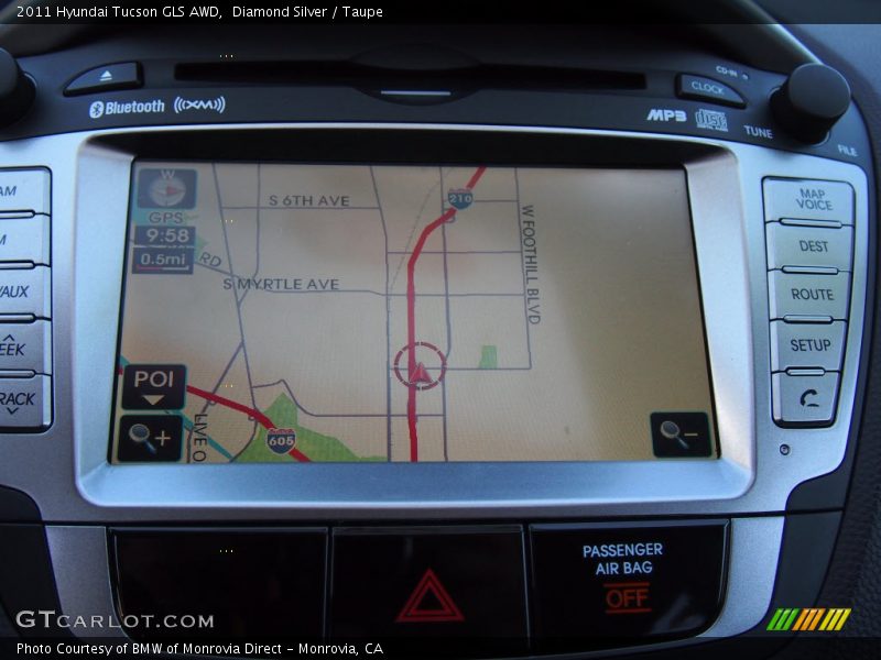 Diamond Silver / Taupe 2011 Hyundai Tucson GLS AWD