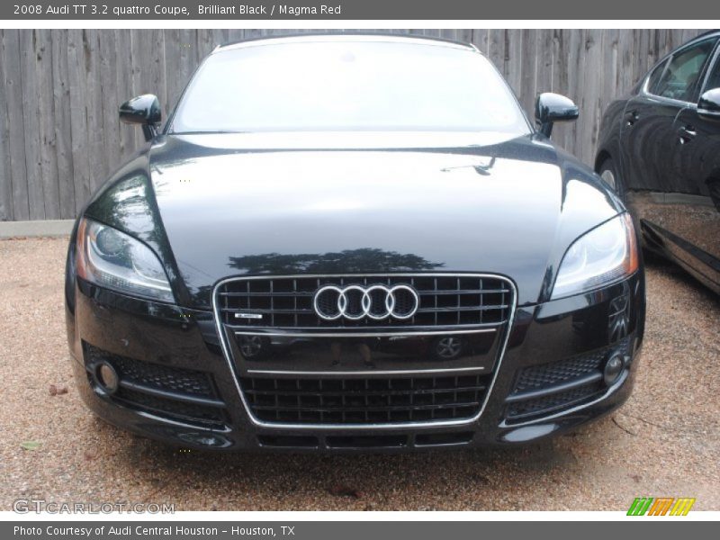 Brilliant Black / Magma Red 2008 Audi TT 3.2 quattro Coupe