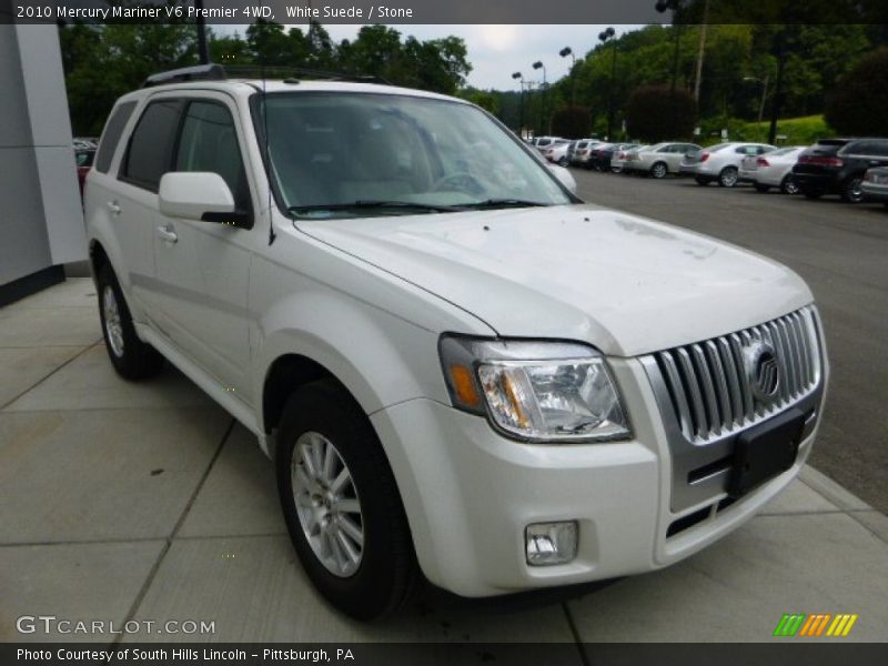 White Suede / Stone 2010 Mercury Mariner V6 Premier 4WD