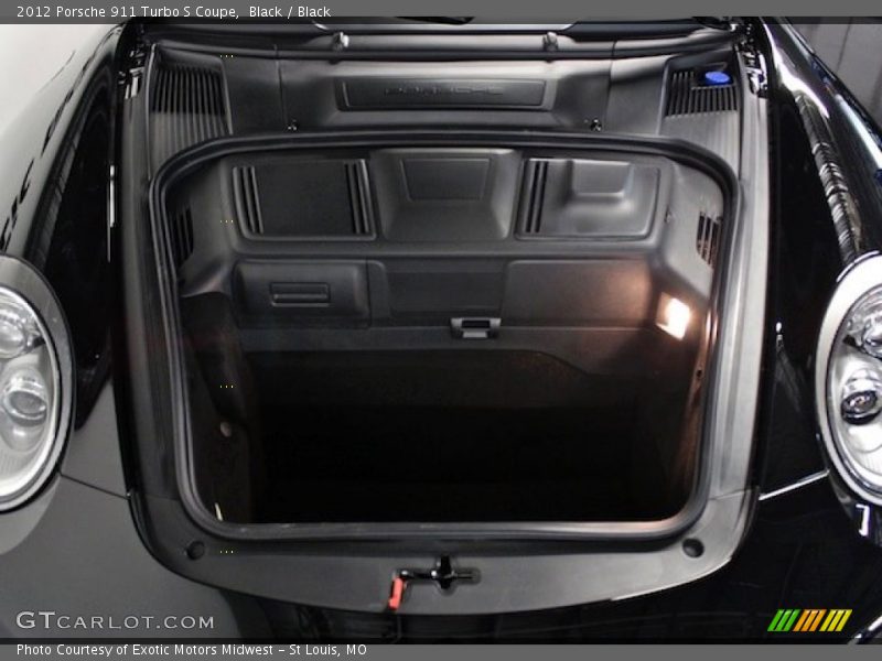 Black / Black 2012 Porsche 911 Turbo S Coupe