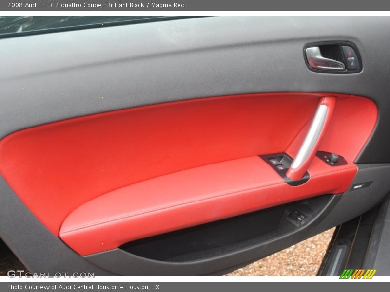 Brilliant Black / Magma Red 2008 Audi TT 3.2 quattro Coupe