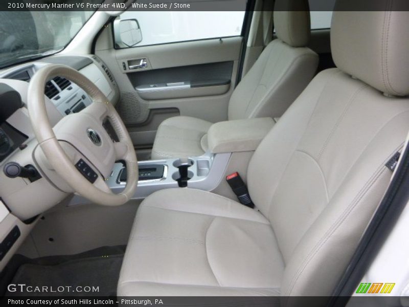 Front Seat of 2010 Mariner V6 Premier 4WD