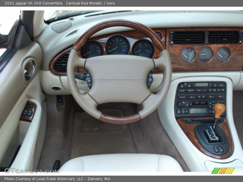 Carnival Red Metallic / Ivory 2001 Jaguar XK XK8 Convertible