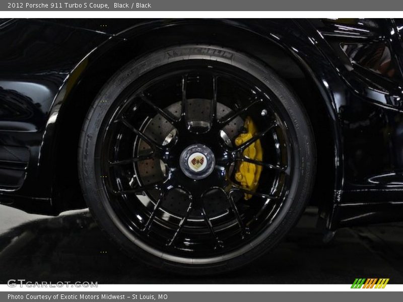Black / Black 2012 Porsche 911 Turbo S Coupe