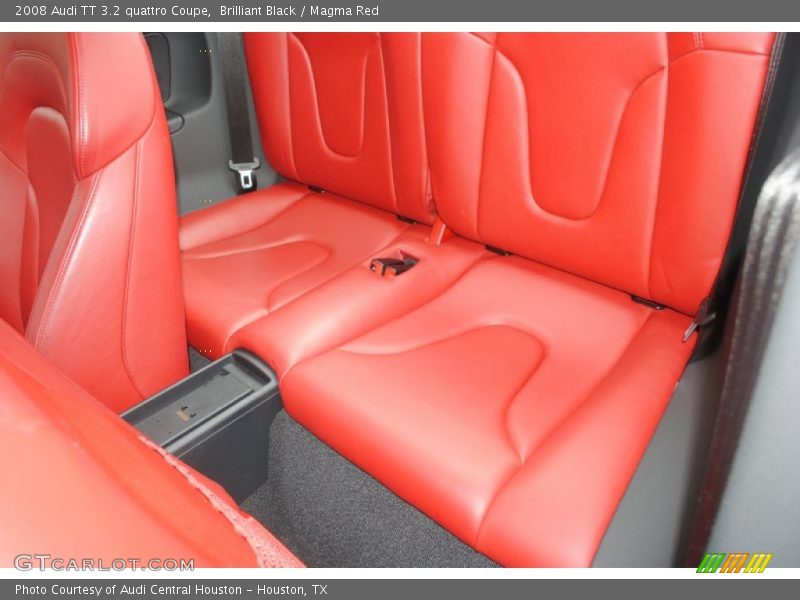 Brilliant Black / Magma Red 2008 Audi TT 3.2 quattro Coupe