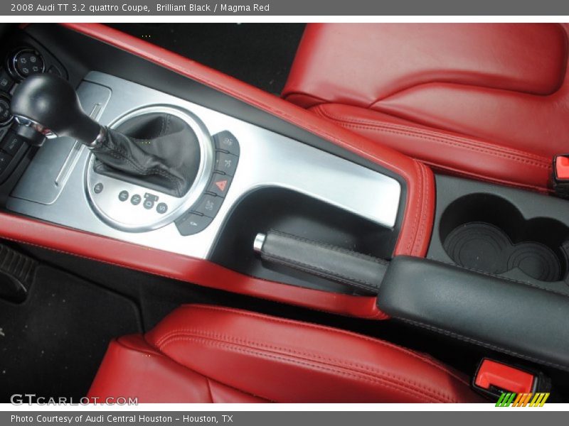 Brilliant Black / Magma Red 2008 Audi TT 3.2 quattro Coupe