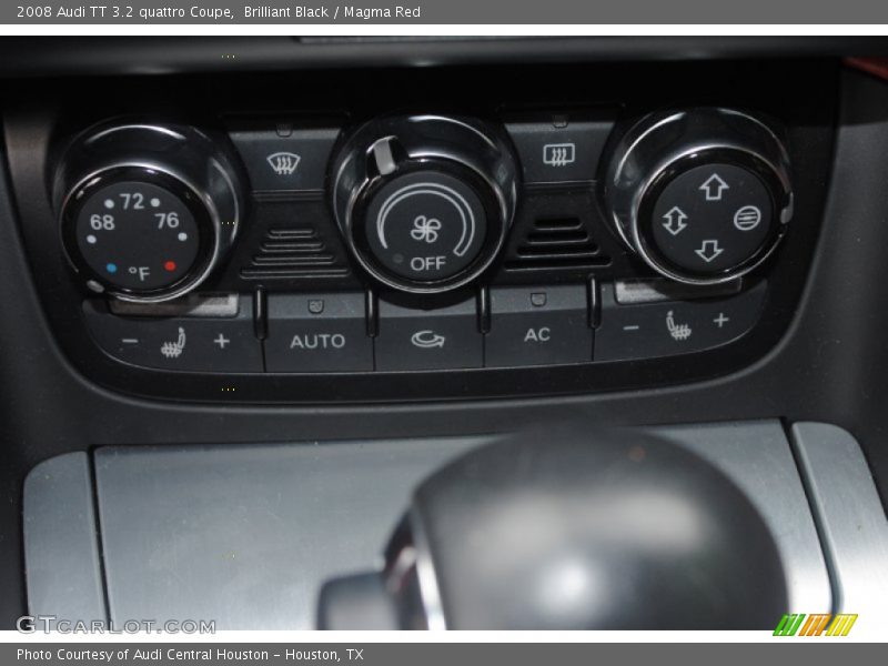 Brilliant Black / Magma Red 2008 Audi TT 3.2 quattro Coupe