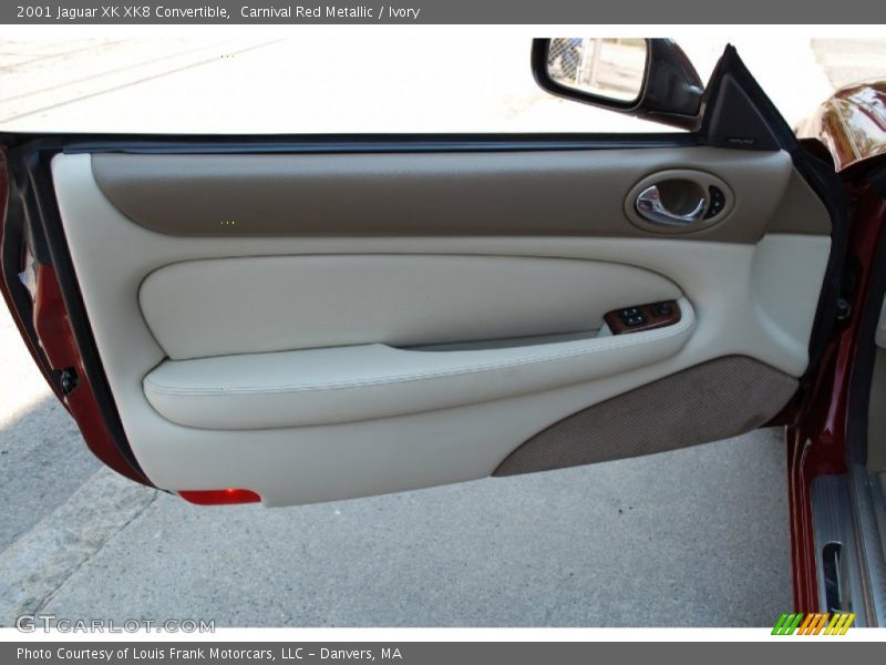 Carnival Red Metallic / Ivory 2001 Jaguar XK XK8 Convertible