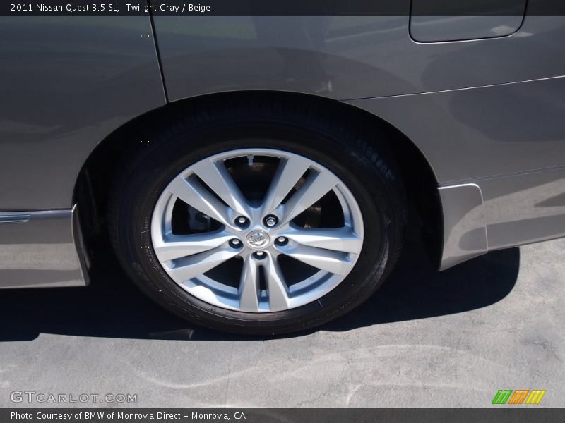 Twilight Gray / Beige 2011 Nissan Quest 3.5 SL