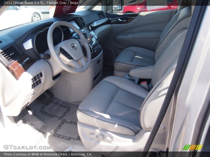 Twilight Gray / Beige 2011 Nissan Quest 3.5 SL