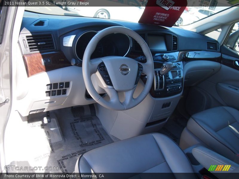 Twilight Gray / Beige 2011 Nissan Quest 3.5 SL