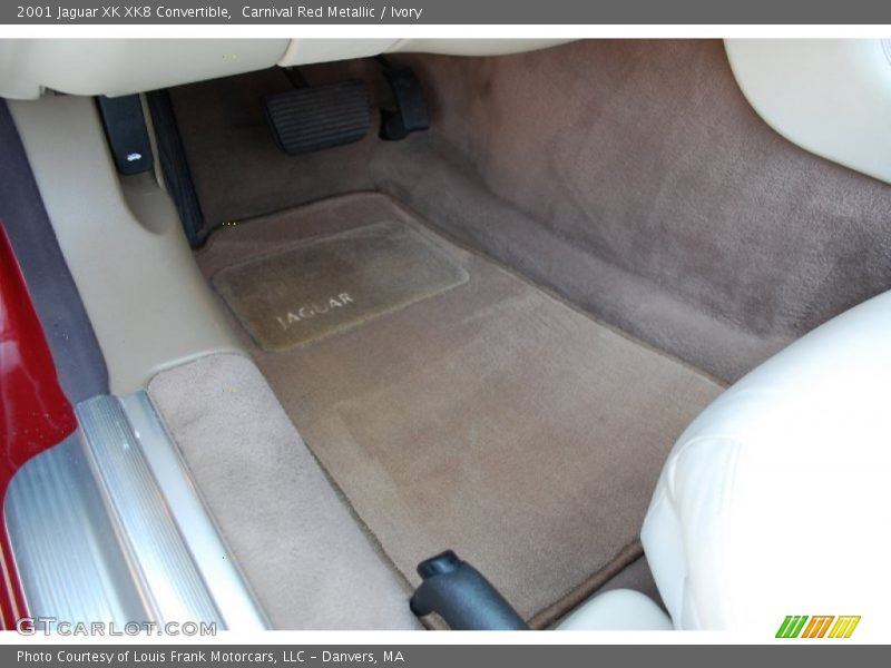 Carnival Red Metallic / Ivory 2001 Jaguar XK XK8 Convertible