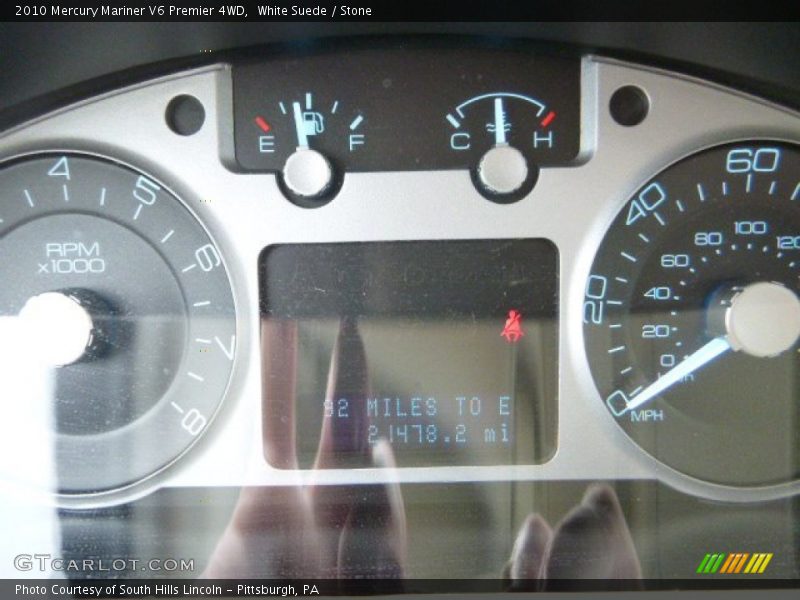 White Suede / Stone 2010 Mercury Mariner V6 Premier 4WD