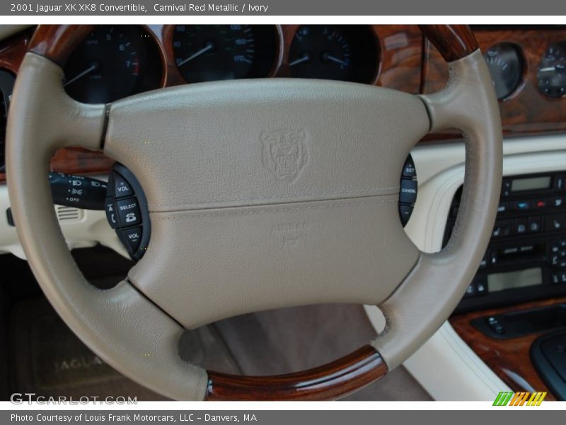 Carnival Red Metallic / Ivory 2001 Jaguar XK XK8 Convertible