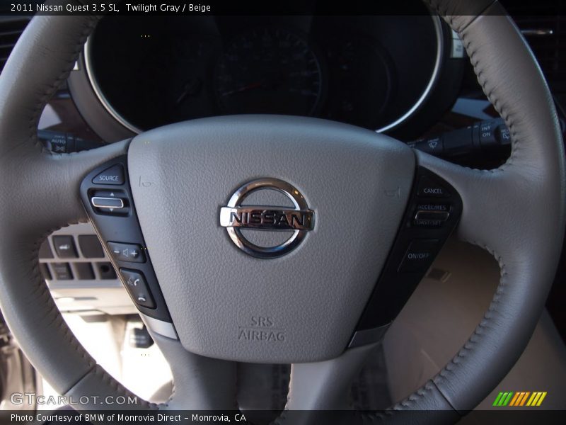 Twilight Gray / Beige 2011 Nissan Quest 3.5 SL
