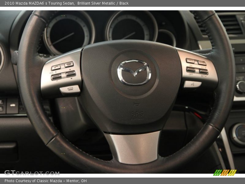 Brilliant Silver Metallic / Black 2010 Mazda MAZDA6 s Touring Sedan