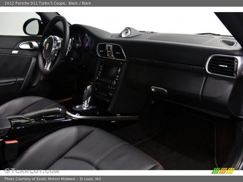 Black / Black 2012 Porsche 911 Turbo S Coupe
