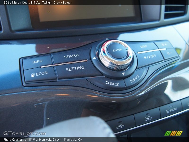 Twilight Gray / Beige 2011 Nissan Quest 3.5 SL