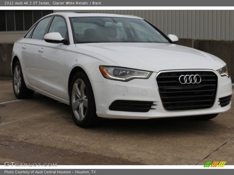 Glacier White Metallic / Black 2012 Audi A6 2.0T Sedan