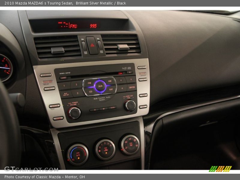 Brilliant Silver Metallic / Black 2010 Mazda MAZDA6 s Touring Sedan