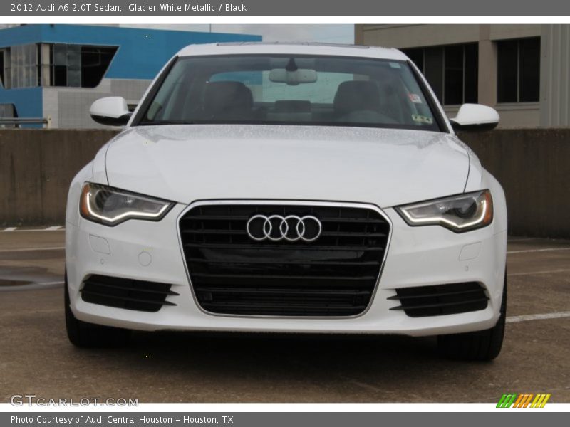 Glacier White Metallic / Black 2012 Audi A6 2.0T Sedan