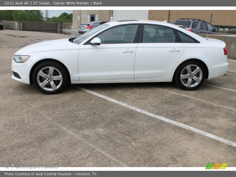 Glacier White Metallic / Black 2012 Audi A6 2.0T Sedan