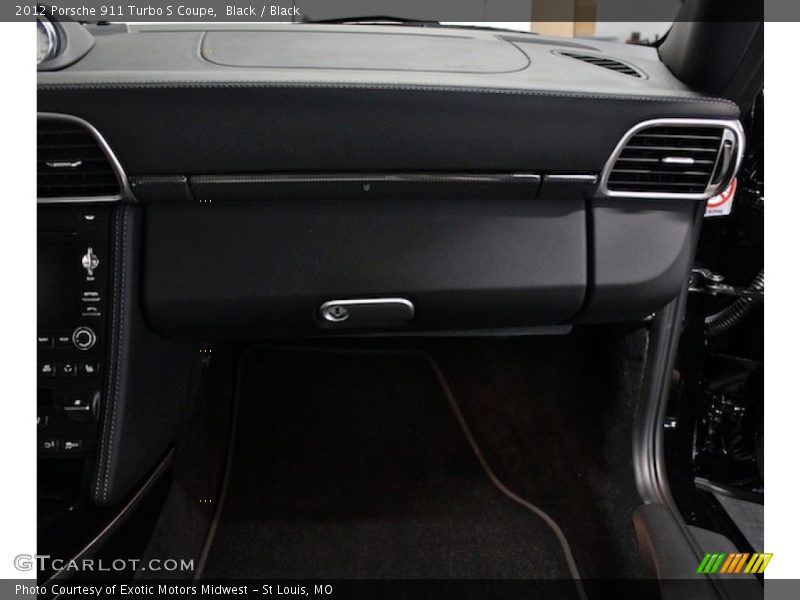 Black / Black 2012 Porsche 911 Turbo S Coupe
