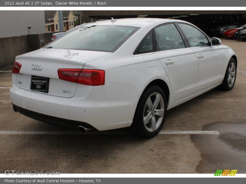 Glacier White Metallic / Black 2012 Audi A6 2.0T Sedan