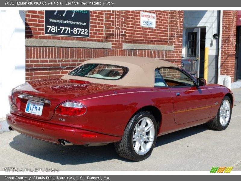 Carnival Red Metallic / Ivory 2001 Jaguar XK XK8 Convertible
