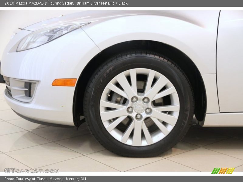 Brilliant Silver Metallic / Black 2010 Mazda MAZDA6 s Touring Sedan